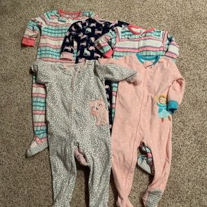 Bundle of Carters 24 month fleece footed pajamas